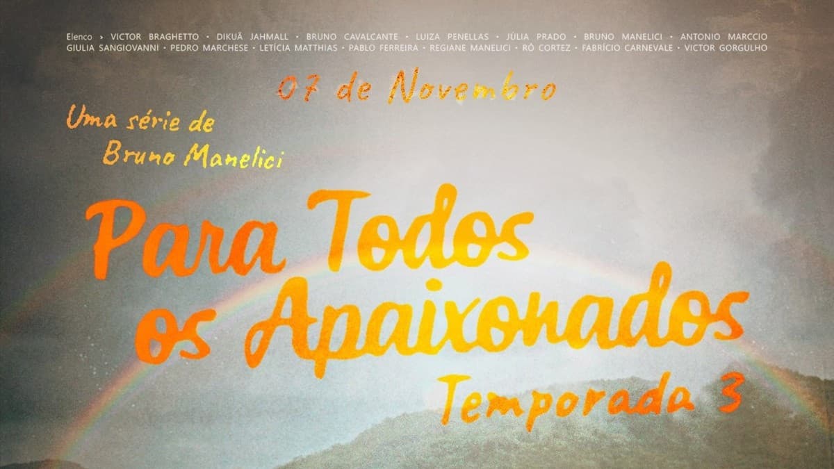 Arte do evento Para Todos os Apaixonados — Estreia da 3ª Temporada